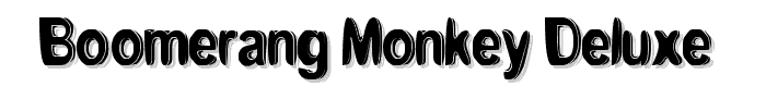 boomerang monkey deluxe. font